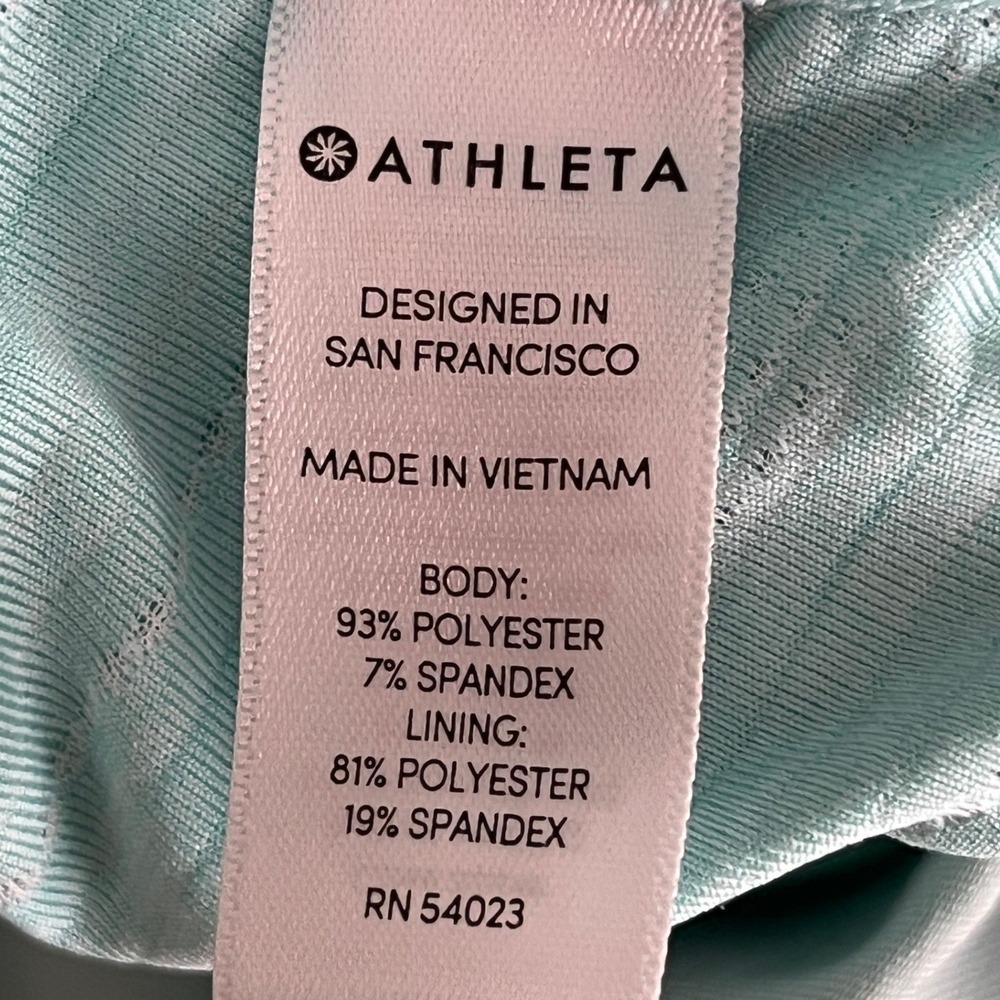Athleta Womens XL Aqua Tiered Ruffle Tennis Golf Skort Striped Athletic - Picture 10 of 13